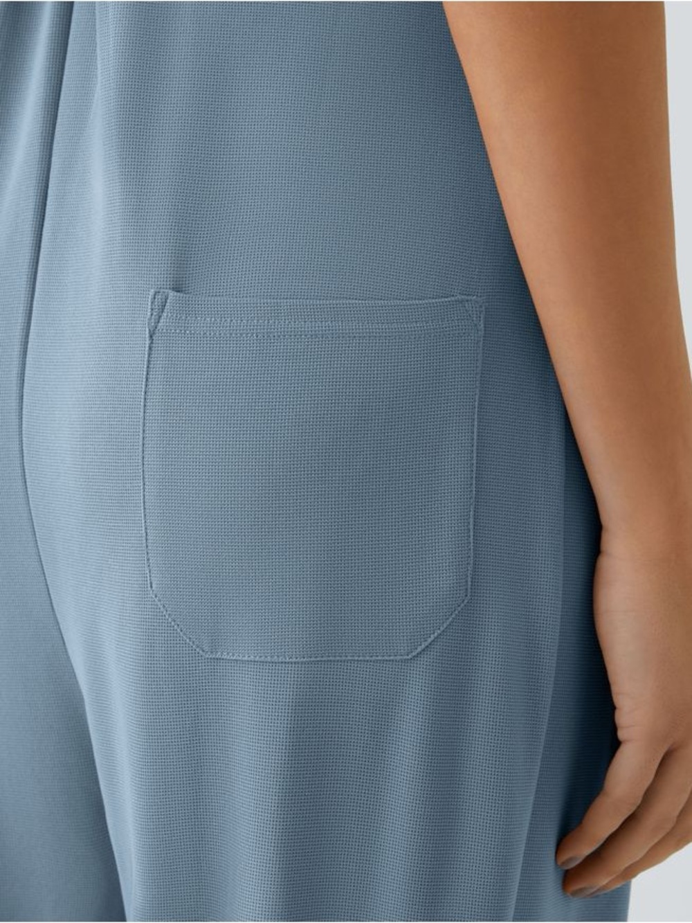 Casual Slate Blue Relaxed Jumpsuit Size Large - Picture 7 of 11